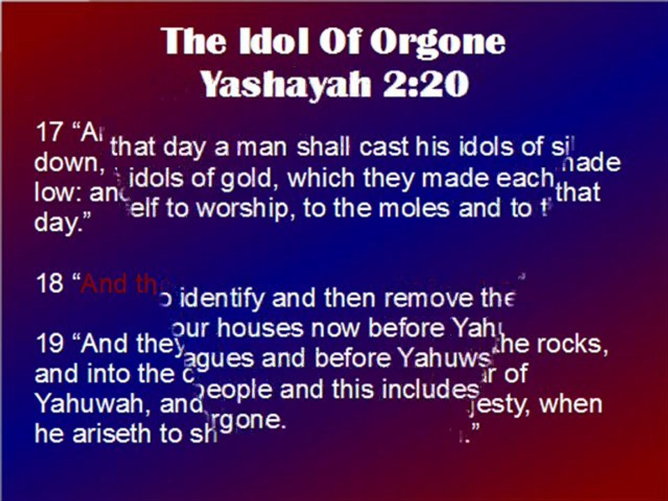 THE TRUTH ABOUT ORGONE