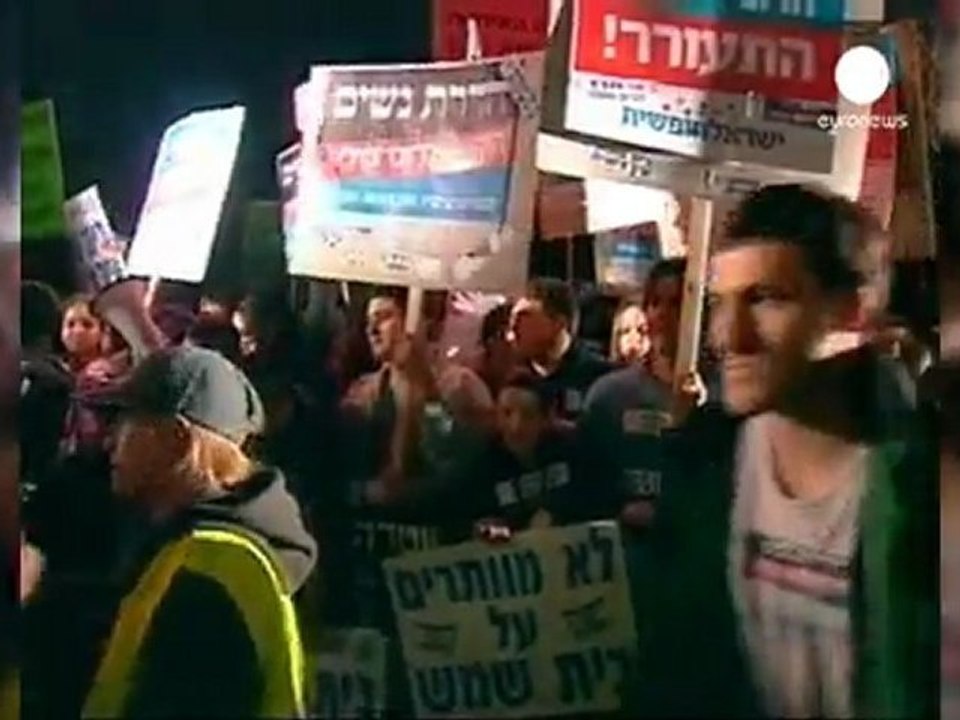 Miles de israelíes se manifiestan en Beit Shemesh...