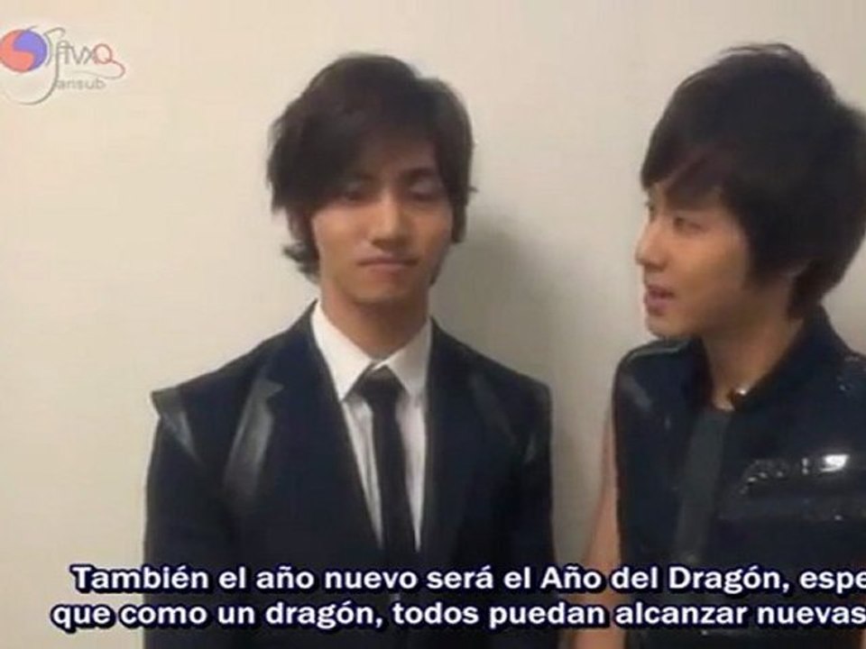 [SPfTVXQ] 111223 TVXQ - Christmas & New Year's Message (Sub. Español)