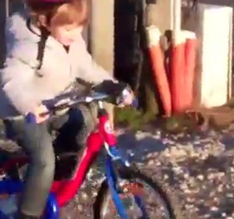 Julien sur son 1er vrai vélo