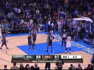 Kevin Durant gets a kiss from mommy