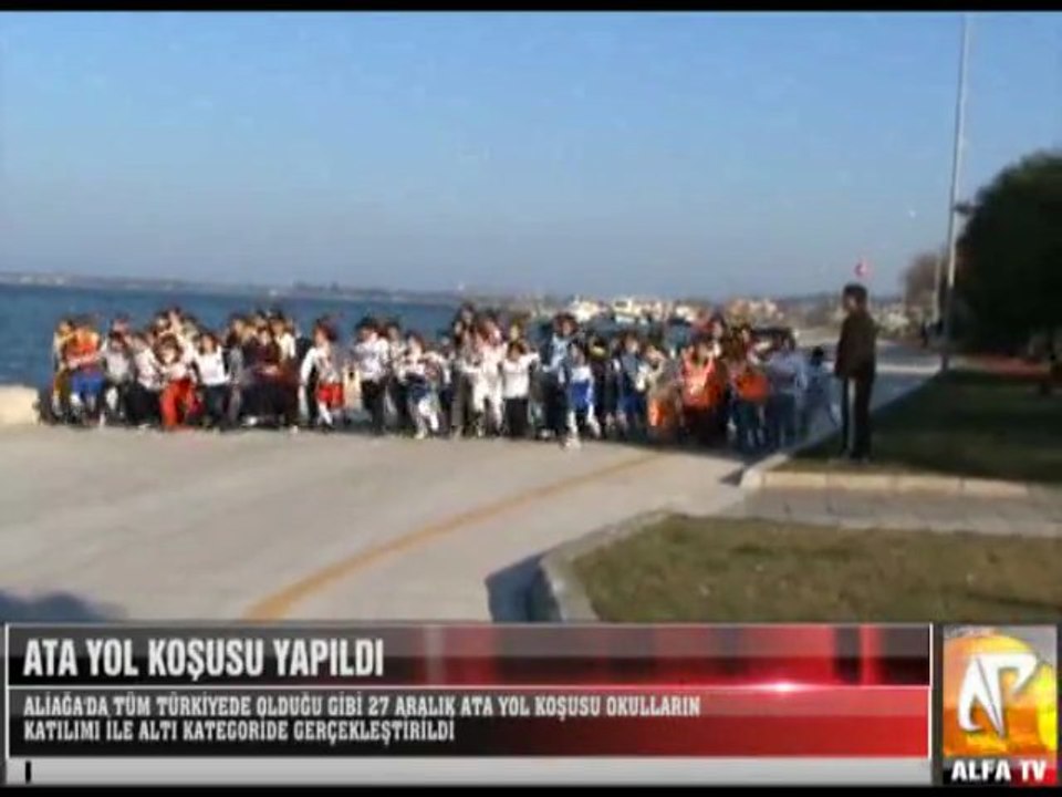 Aliağa'da Ata Yol Koşusu Yapıldı