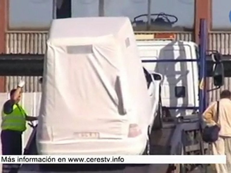 El "papamóvil" llega a Santiago de Compostela a nueve días de la visita de Benedicto XVI