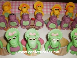 Pasteles de Fondant de confetticakes