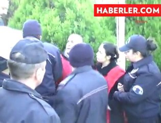 Samsunda "Vali Sözünü Tut- İşimize geri istiyoruz" diyen üyelerimize gözaltı