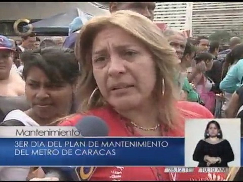 Tercer día del plan de mantenimiento del Metro de Caracas