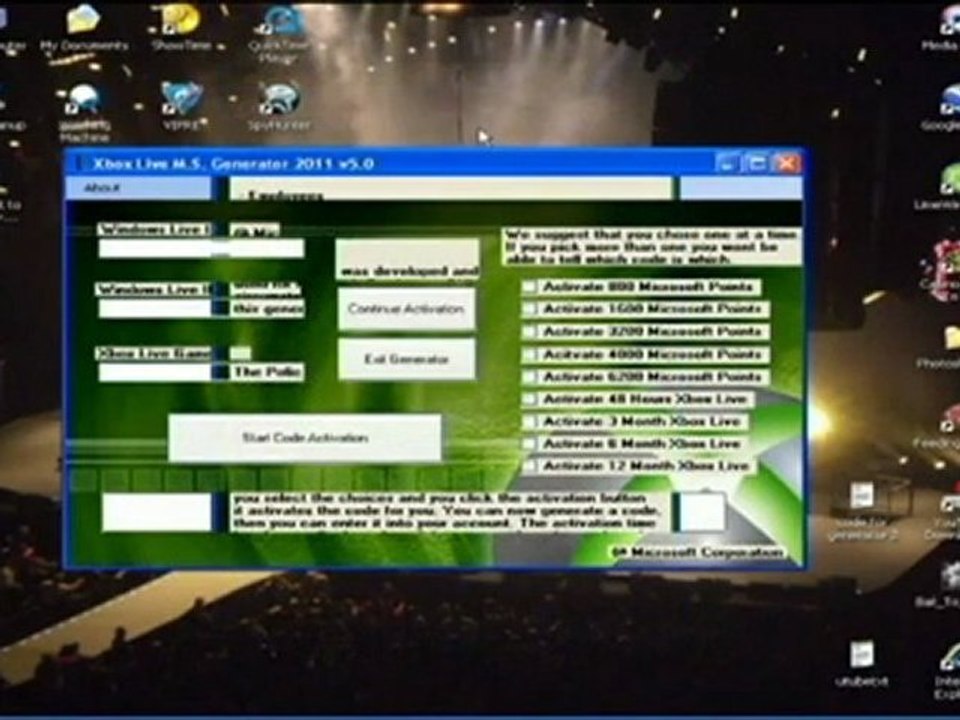 2011 UPDATED Xbox Live Gold Membership & Microsoft Points Generator 100% Working (High)