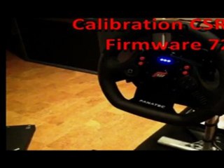 Demo calibration du volant CSR Elite firmware 720