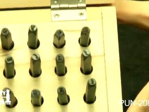 PUN-208.95 - Stamp Set, 27 Pieces, Fancy Lucida, Lowercase Letters - Jewelry Tools Demo