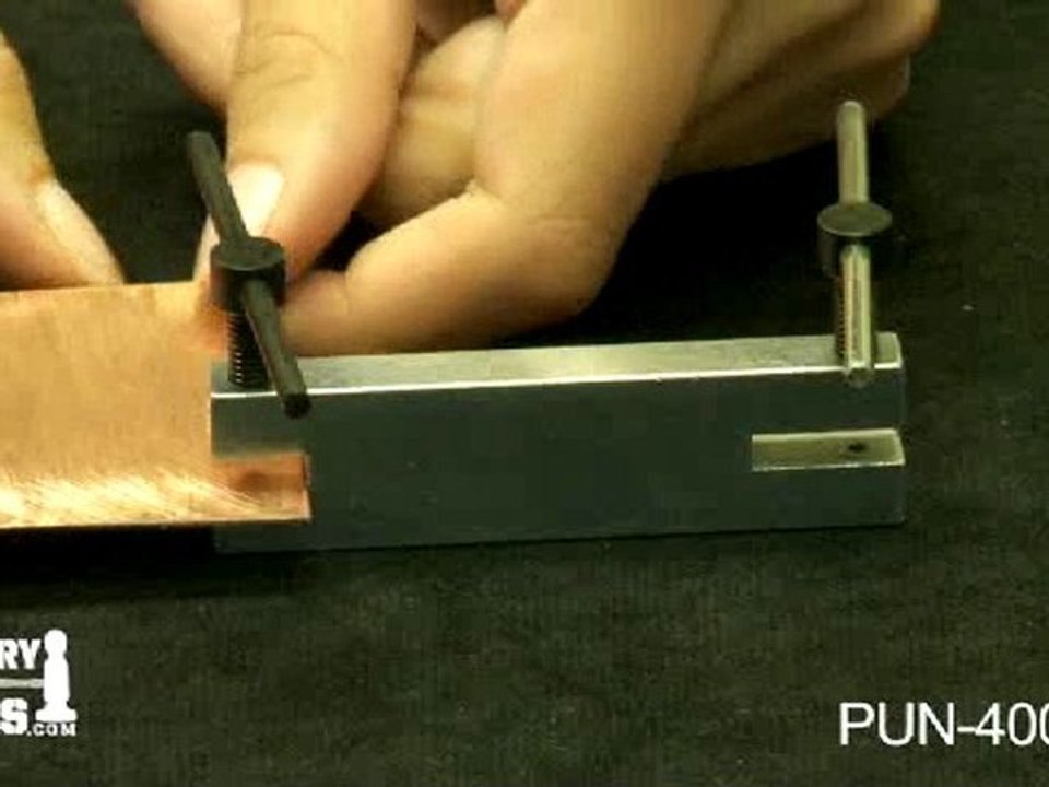 PUN-400.00 - 2 Hole Metal Punch - Jewelry Tools Demo