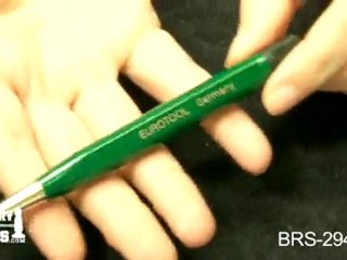 BRS-294.00 - Scratch Brush, Metal Ferrules, Fiberglass, 4-1/2 Inches - Jewelry Making Tools Demo