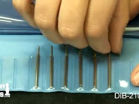 DIB-210.00 - Diamond Coated Uniform Shank Drills, Set of 6 - Jewelry Tools Demo