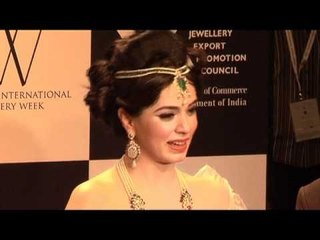 Sonam Kapoor the Star Attraction at India International Jewellery Week 2011 - Day 1