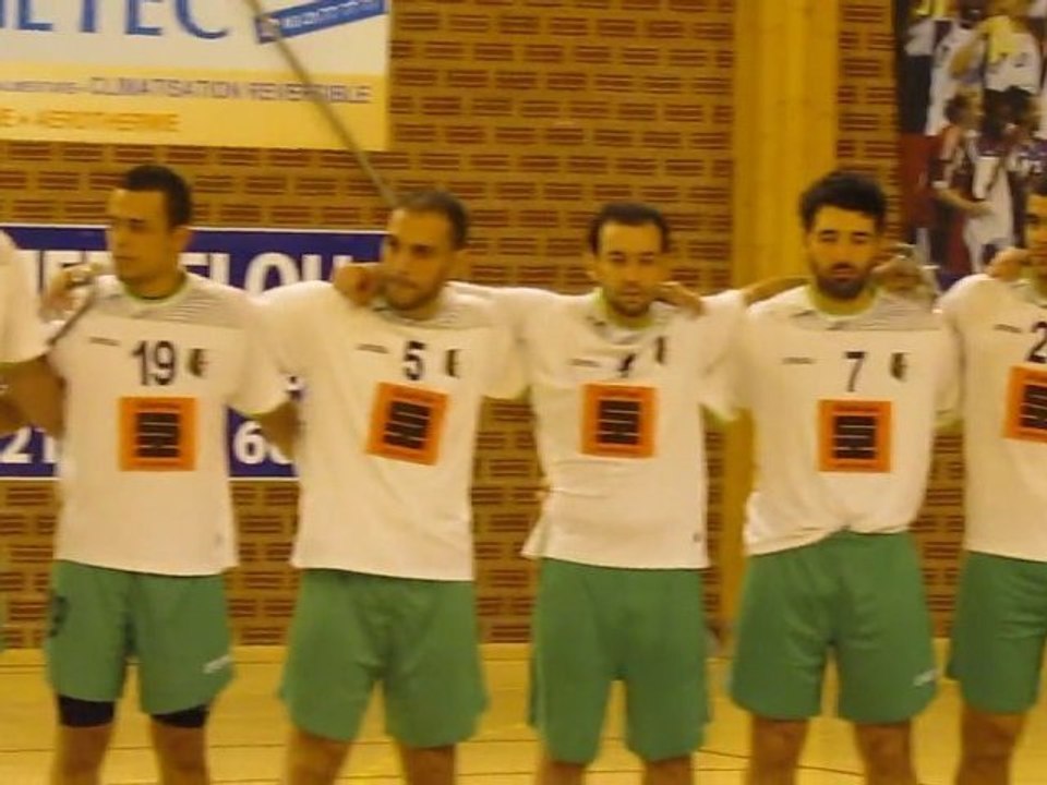 Hymne Algérie-Belgique handball, match amical Décembre 2011
