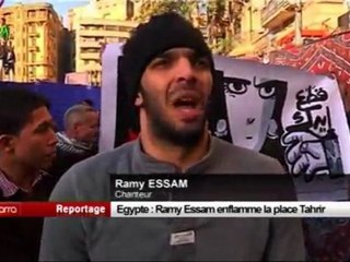 Egypte  Ramy Essam enflamme la place Tahrir