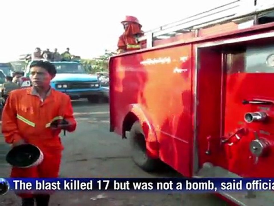Myanmar warehouse blast kills 17