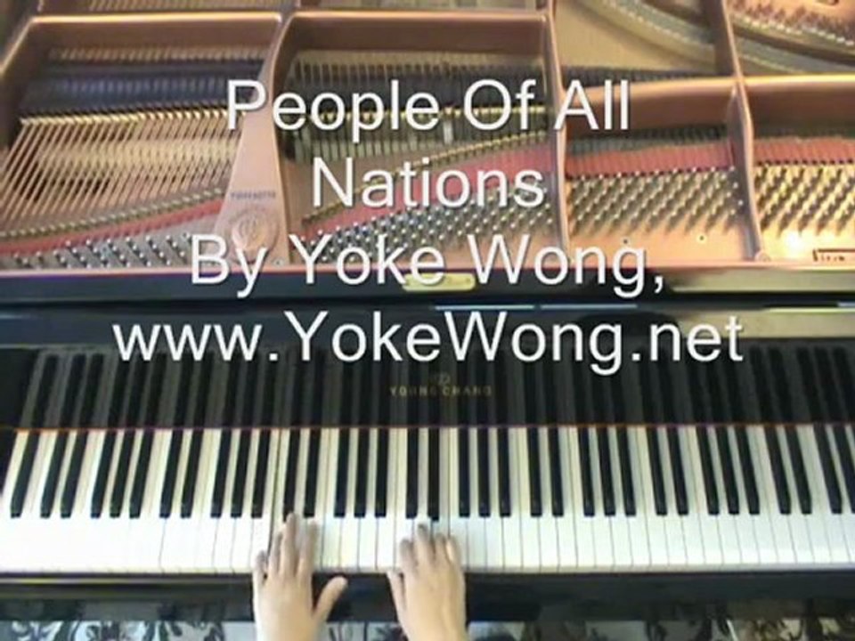 Piano Sheet Music for People of All Nations