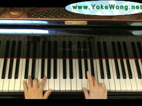 Rock piano tutorial, Left Hand Slow Rock Piano