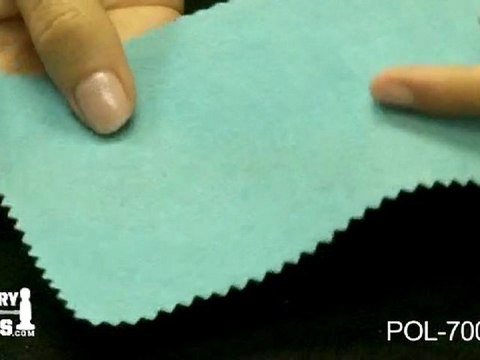 POL-700.00 - Euro Tool Brilliant Polishing Cloths, Small, Blue - Jewelry Making Tools Demo