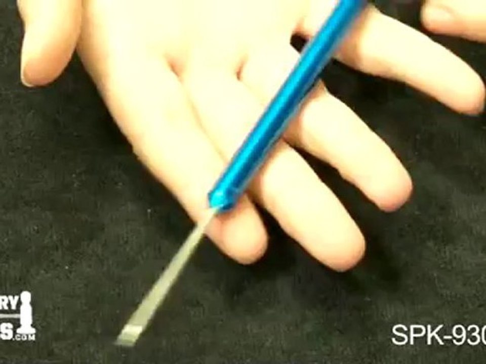 SPK-930.00 - Deluxe Titanium Soldering Pick, Blue Handled, 6-1/2 Inches - Jewelry Tools Demo