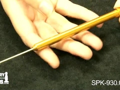 SPK-930.00G - Deluxe Titanium Soldering Pick, Gold Handled, 6-1/2 Inches - Jewelry Tools Demo