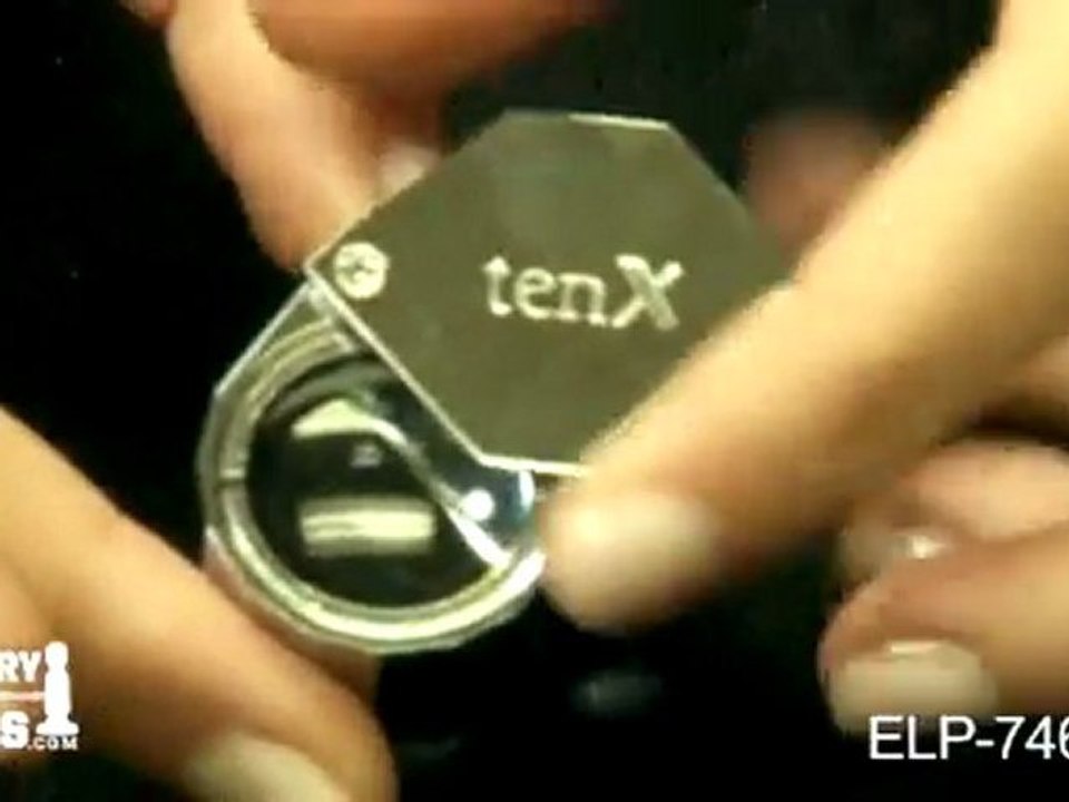 ELP-746.03 - Loupe, 10X Hex Triplet, Silver, 21.5 Millimeter - Jewelry Making Tools Demo