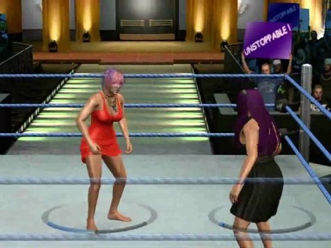 WWE Smackdown ! Vs. Raw 2010 (360) - Combat entre divas