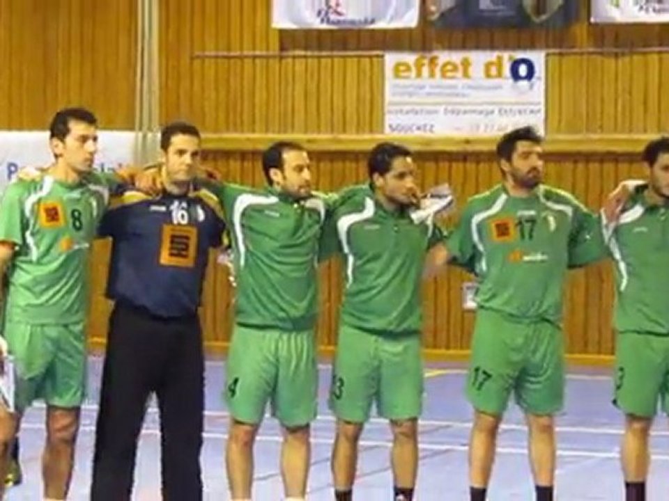 Hymne Algérie-Luxembourg handball, match amical Décembre 2011