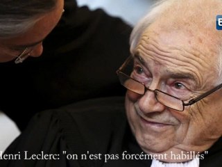Me Henri Leclerc : "on n’est pas forcément habillés"