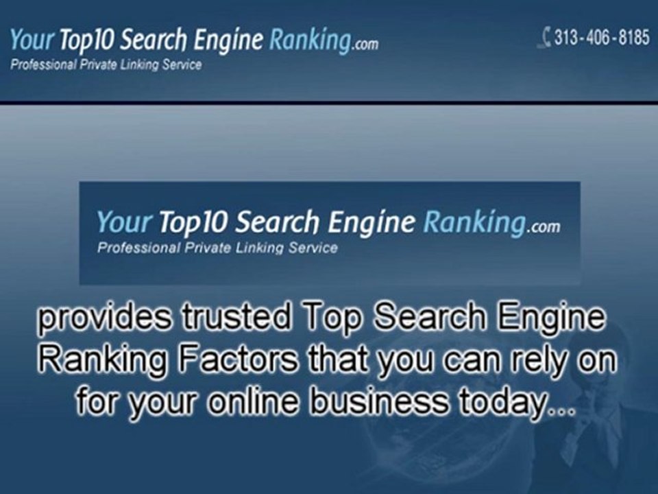 Trusted Top Search Engine Ranking Factors