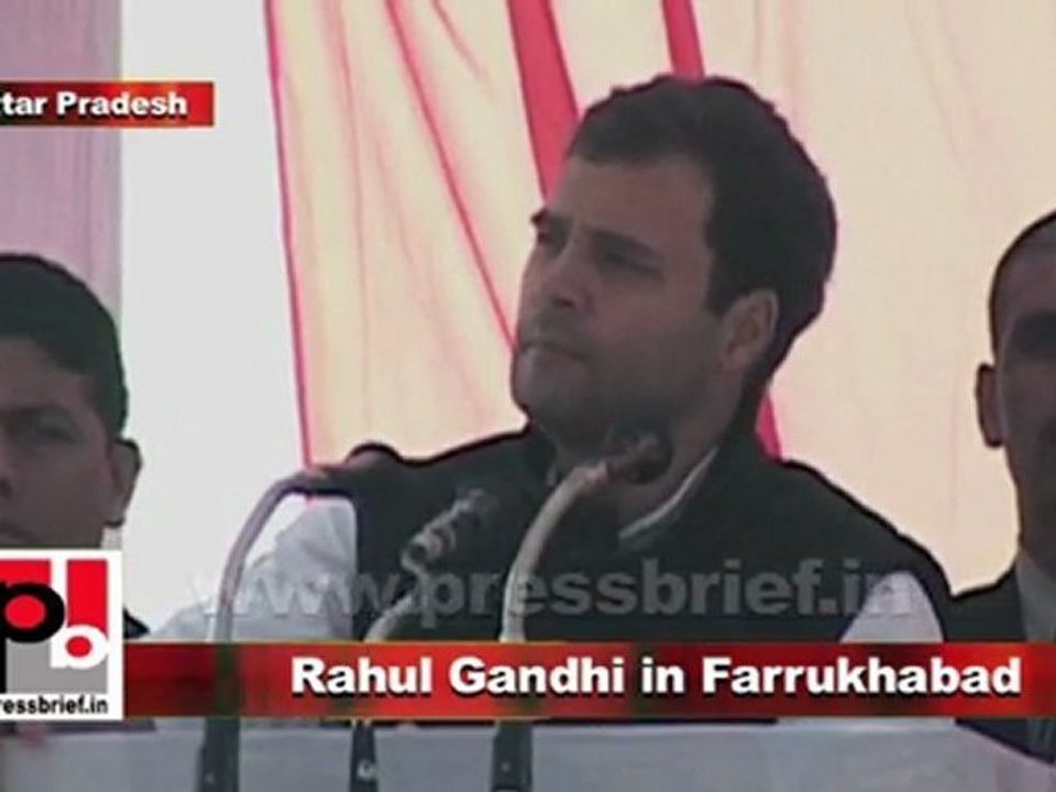 Congress Leader Rahul Gandhi in Farrukhabad (U.P) Part 3