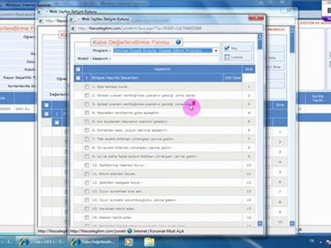 Otomatik BEP Planı; Kaba Degerlendirme Formu -Lila Yazilim.::. lilayazilim.com