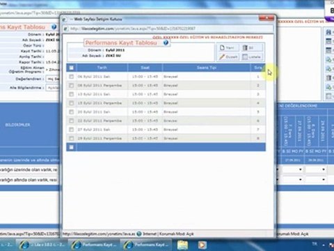 BEP Plani; Performans Kayit Hazirlama(PKT) - Lila Yazilim..::::... lilayazilim.com