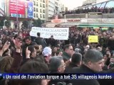 Turquie : Les Kurdes manifestent après la mort de 35 civils