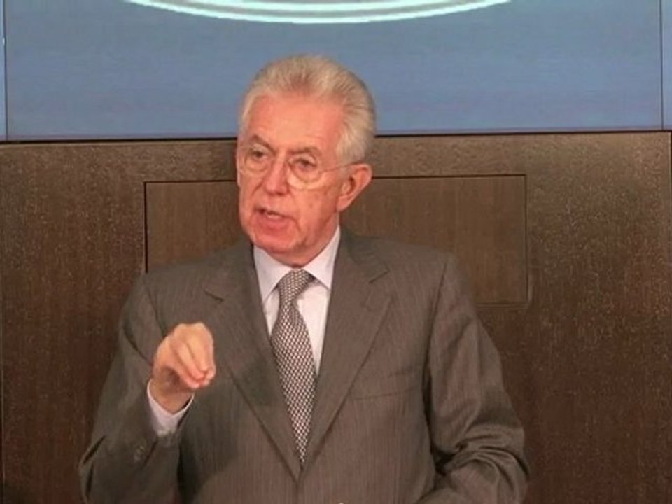 Italie : Mario Monti promet des mesures de relance