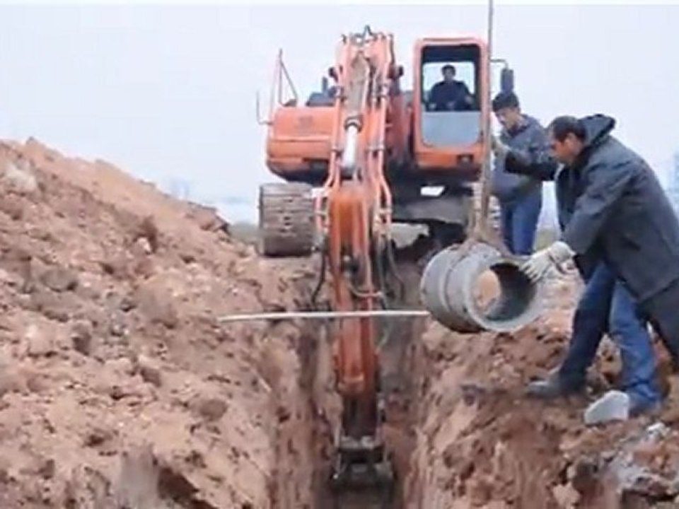 imara açılan yeni alanlarda alt yapı çalışması