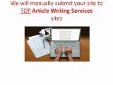 Article Writing Service - Unique Articles by Professional Writers