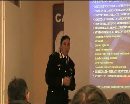 CARABINIERI UN ANNO DI LAVORO MATERA 30-12-2011