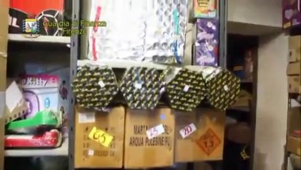 Castelfiorentino (FI) - Sequestro di fuochi pirotecnici