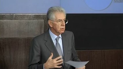 Monti - Lavoro non precario per i giovani