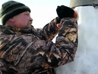 Exposição de bonecos de neve
