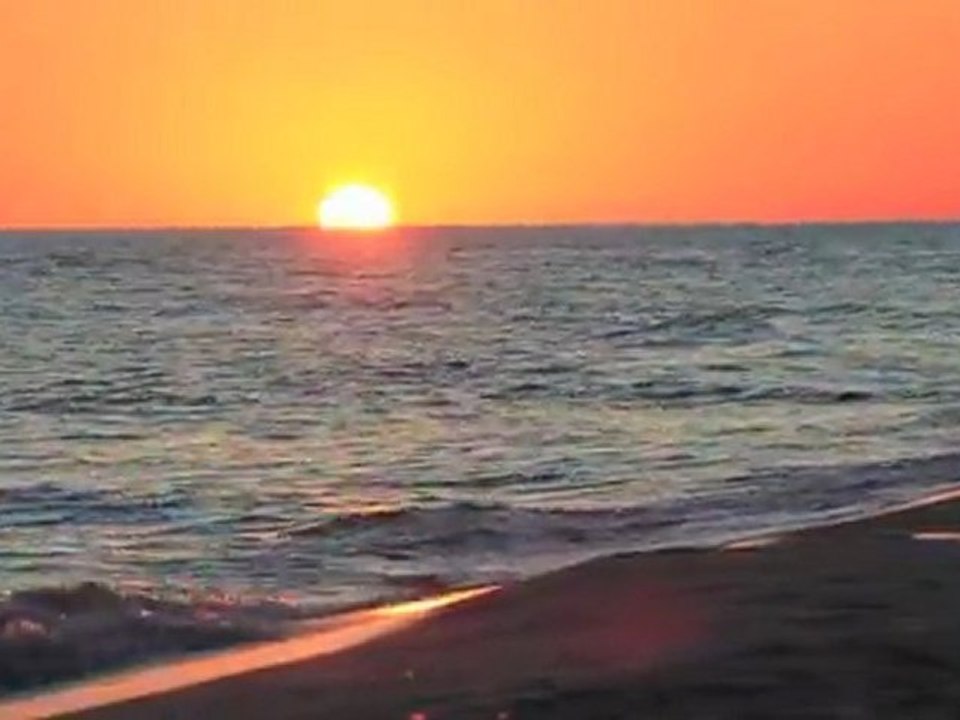 A December Beach Sunset in Gulf Shores, AL