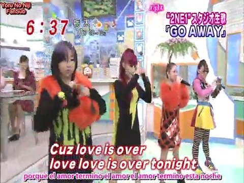 [Live] 2NE1 - GO AWAY (Japanese Ver.) sub español