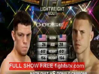Nate Diaz vs Donald Cerrone fight video