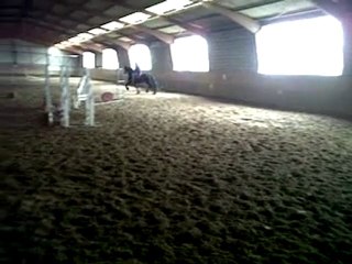 Beau frison YSBRAND le 28 DECEMBRE 2011 AVEC ERIC notre professeur