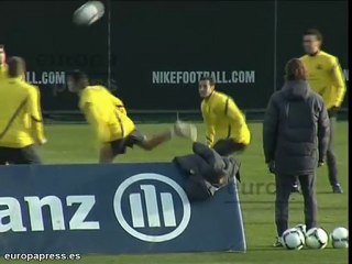 Último entrenamiento del año del Barça