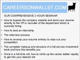 CAREERS ON WALL ST - INVESTMENT BANKING, SALES & TRADING, REASEARCH