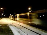 train ATER en um passage en gare de l'argentiere les ecrins a destination de briançon