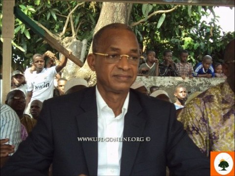 Cellou Dalein aux militants lors de l'AG du 31.12.11