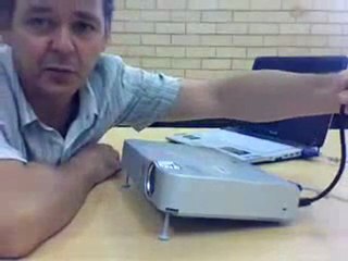 Setting up a data projector